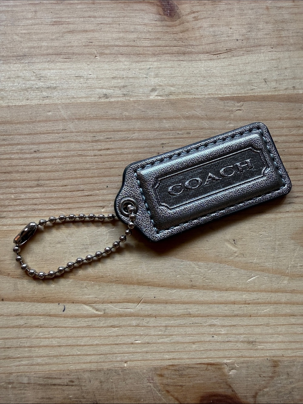 Gunmetal Metallic Silver Coach Tag